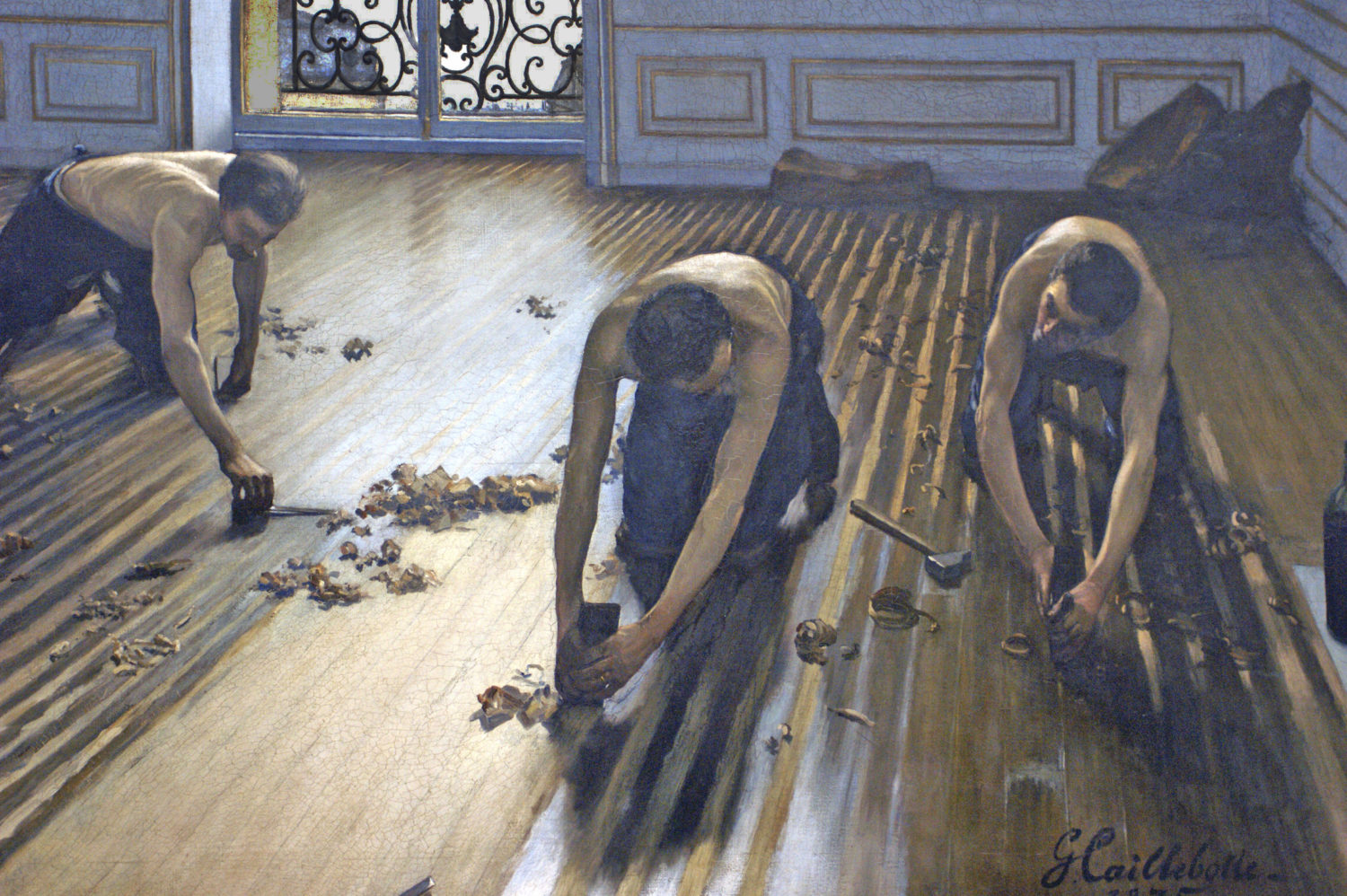 Les Raboteurs De Parquet Gustave Caillebotte 1875 Les raboteurs de parquet, 1875 Par Gustave Caillebotte (1848-1894